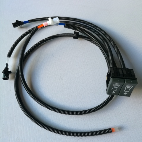2 buttons truck seat switch for air lumbar with tube and terminal